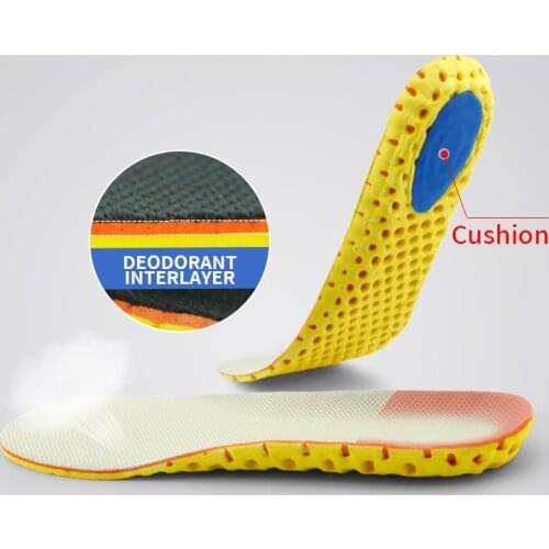 Sneaker Insoles Soft Pain Relif Breathable Outdoor Running Silicone Gel Cushion Orthopedic Insoles Size 35-45 Foot Health Care