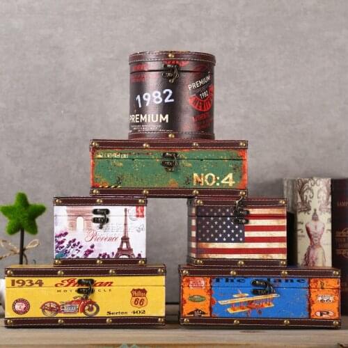 Vintage Tissue Box Home Living Room Home Luxury Wooden Soft Ornament American Creative Paper Tray For Home Decor