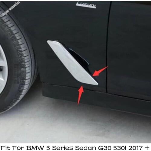 Lapetus Outer Car Body Air AC Outlet Vent Decorative Cover Trim 2PCS For BMW 5 Series Sedan G30 530I 2017 - 2021 ABS Accessories