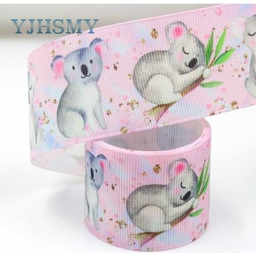 YJHSMY I-181106-150,10yard/lot,38mm Cartoon Animal series Ribbons Thermal transfer Printed grosgrain,Gift wrapping DIY materials