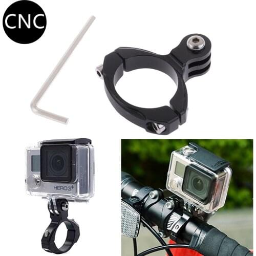Motorcycle Handlebar Clip Holder Bicycle Bike Seatpost Clamp Aluminum Mount for Gopro Hero 8/7/6/5 H9 Action Camera Accessories