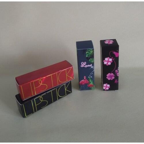 100pcs- Beautiful Lipstick Perfume Packaging Paper Box 25*25*85mm Wedding Party Cosmetic Small Gift Boxes