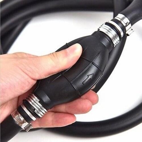 6Ft 2 Meter Rubber 1/4 inch Marine Outboard Boat Fuel Line Assembly with Primer Bulb for Boat Motor RVs