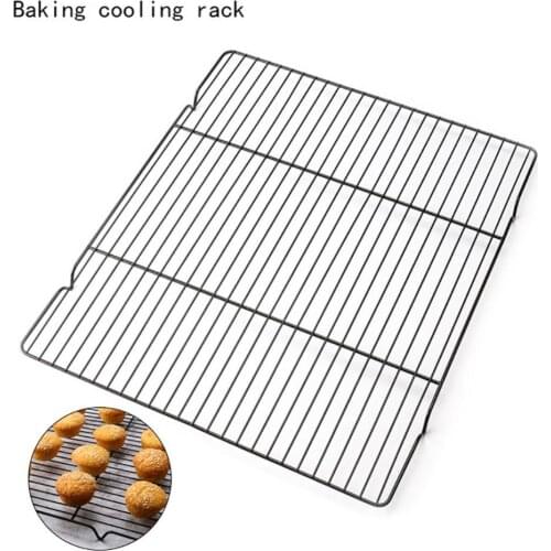 Carbon Steel Nonstick Cooling Grid Tray Biscuit Cookie Bread Cake Baking Rack