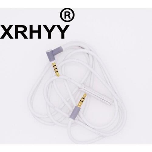 XRHYY WhiteReplacement Audio Cable Cord Wire with In-line Microphone For Beats Solo/HD/Studio/Pro/Detox/Wireless/Mixr Headphones