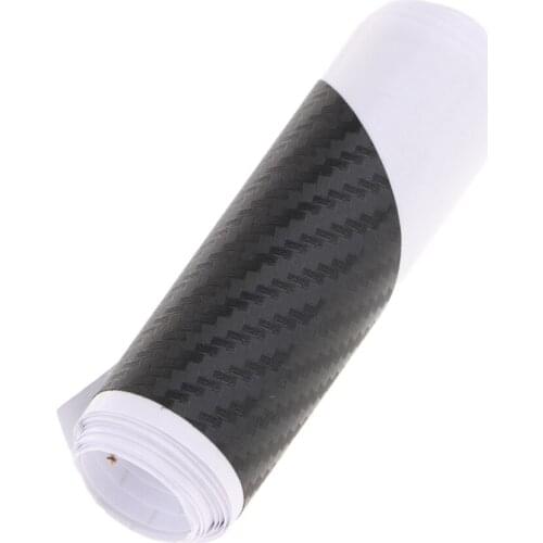 Braied Gloss Carbon Fiber Wrap Roll Sticker For Car Auto Detailing Black