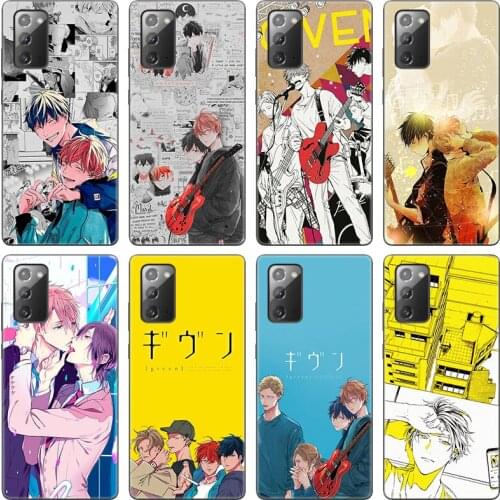 Given Yaoi Anime Phone Case For Samsung Galaxy S20 S21 FE S10 Lite Note 20 10 Lite S8 S9 S10E S10 Plus Ultra Black Soft Cover