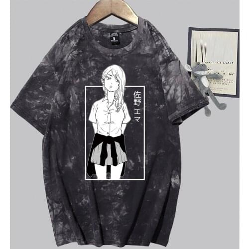 Tie Dye Shirt Men Anime T Shirt Tokyo Revengers Short Sleeve Tees Unisex