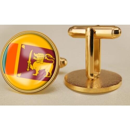 Coat of Arms of Sri Lanka Sri Lankan Flag National Emblem Cufflinks