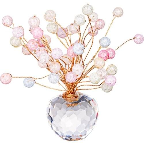 Crystal Bead Lucky Tree Personalised Christmas Gift For Friend Living Room Accessories Home Decor