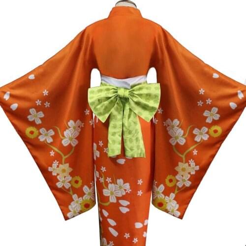 6 Pcs Halloween Carnival Dress For Women Hiyoko Saionji Cosplay Costume Danganronpa 2 Goodbye Despair Dancer Hiyoko Kimono Set