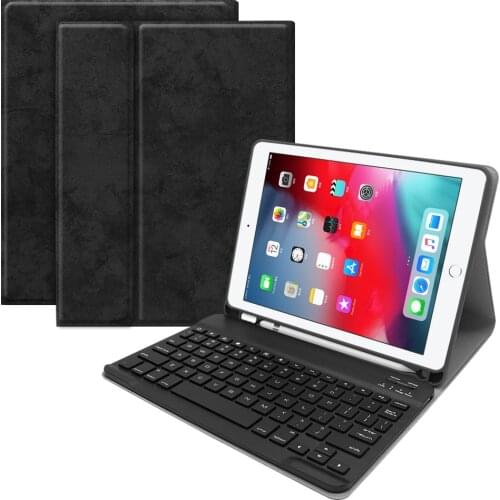 Kemile For iPad mini 5 Keyboare W pencil holder Leather Protective Case stand Cover For iPad mini 4/5 7.9 Keyboard Keypad klavye