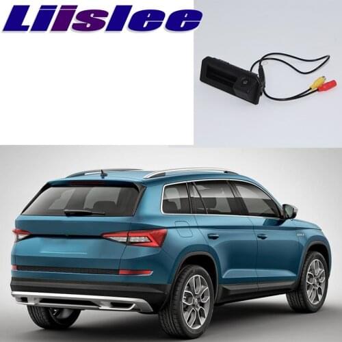 LiandLee Car Trunk Handle Rear View Reversing Parking Camera For Skoda Kodiaq 2016~2020