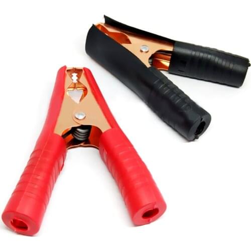 2PCS Hot Car Alligator Clips Battery Clamps Crocodile Clip 100A Red+Black