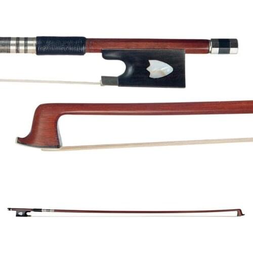 Handmade Brazilwood Violin Bow 4/4 Violin Bow Horse Hair Musical Intrument Parts for Kids Adults Gift