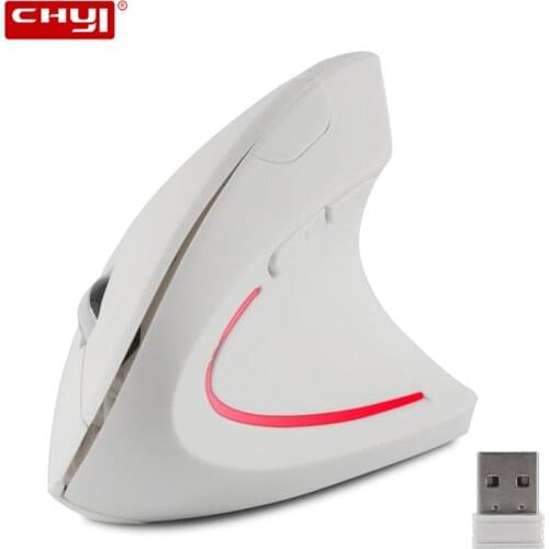 Wireless Vertical Mouse 1600 DPI 5 Buttons With USB Receiver Gaming Ergonomics For Desktop PC