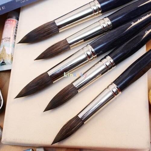 Da Vinci Watercolor Series 5530 CosmoTop Mix B Paint Brush, Round Synthetic/Natural Mix,Suitable for watercolor and gouache