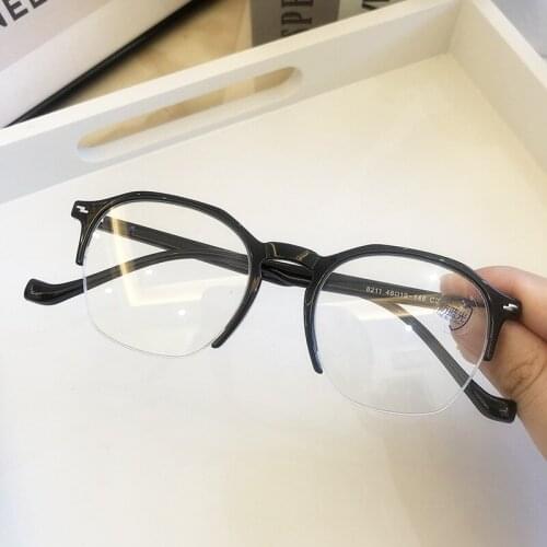 New Office Anti Blue Light Super light Glasses Computer Women Blocking Gaming Men Eyeglasses Half Frame Plain Glasses SM985