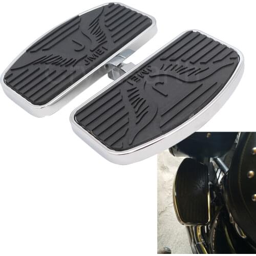 Passenger Rear Wide Rider Footboard Footrests Foot Pegs For Honda VTX1300 VTX1800 Suzuki Boulevard C50 Intruder Volusia 400 800