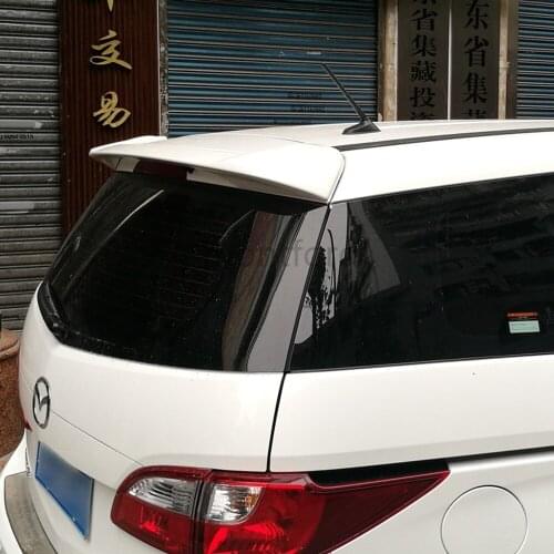 SHCHCG For Mazda 5 Spoiler 2005-2010 ABS Plastic Unpainted Color Rear Spoiler Tail Trunk Boot Rear Wing Decoration Car Styling