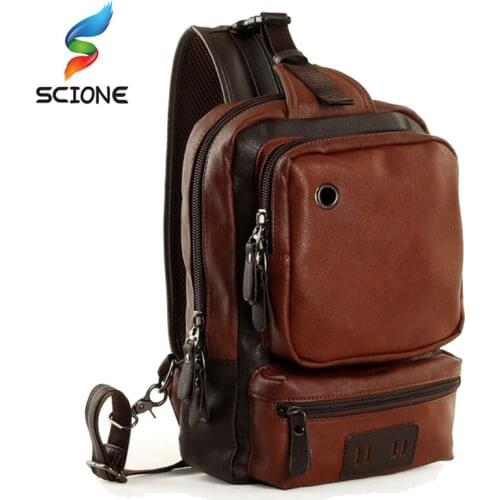 Special Hot A++ Quality PU Leather Men Fitness Gym Bag Men Sport Bags Male Travel Chest Bag Earphone Hole Free Shipping D24