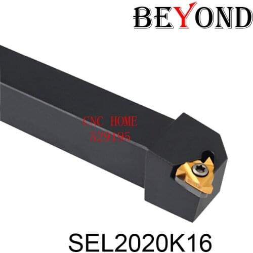 BEYOND 20mm SEL2020 Turning Toolholder SEL2020K16 SEL Threading Lathe Tool Holder 16ER Carbide Inserts CNC Cutter