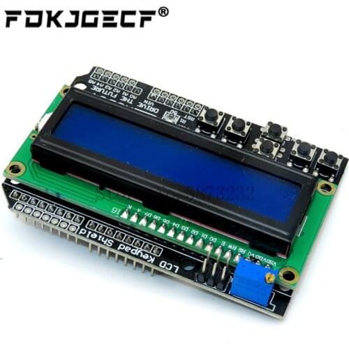 LCD Keypad Shield LCD1602 LCD 1602 Module Display For Arduino ATMEGA328 ATMEGA2560 raspberry pi For UNO blue screen