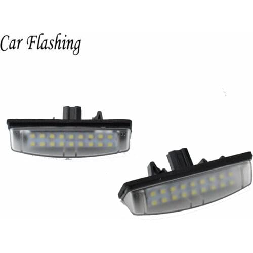 2X Car LED License Plate Light 12V SMD Number Plate Lamp For Toyota Avensis Verso Camry Aurion Prius For Lexus IS200 LS430 GS300