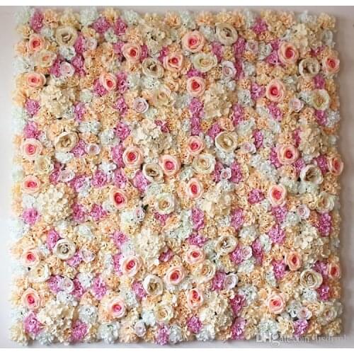 10pcs/lot romantic wedding flower wall for stage or backdrop wedding artificial flower decoration rose hydrangea flower