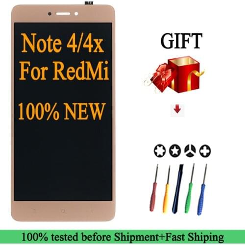 100% NEW Premium Quality for Xiaomi Redmi Note 4X LCD Display Screen For Redmi Note 4 Global Version LCD Only For Snapdragon 625