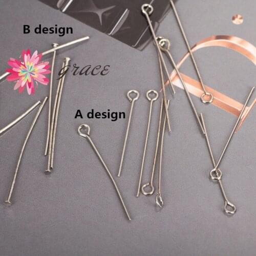 50g/lots new arrival 2015 jewelry findings T needles for diy Bead chain crafts connector multicolor multi-type T pins for women