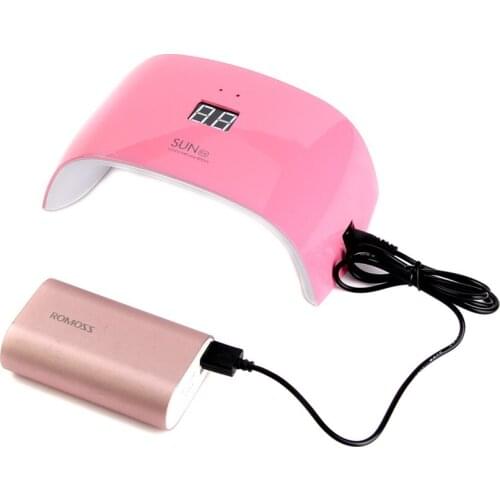 Hot SUN9X Nail Dryer Nail Art Equipment LED UV Lamp Micro USB Gel Varnish Curing Machine 9 Lamp Beads For Home Manicure Tools