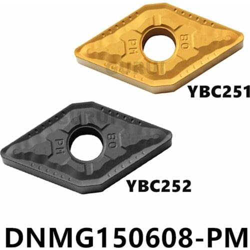 DNMG150404 DNMG150604 DNMG150608 PM YBC251 YBC252 High Quality Carbide Inserts CNC Lathe Turning Blade Cutter TOOL for Steel