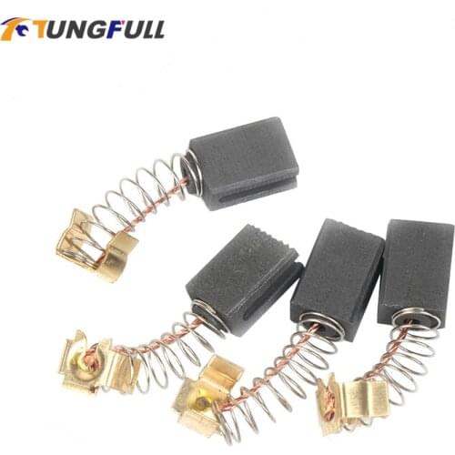 TUNGFULL 6Pcs Mini Drill Electric Grinder Replacement Carbon Brushes Spare Parts For Electric Motors Rotary Parts 6*9*13.5mm