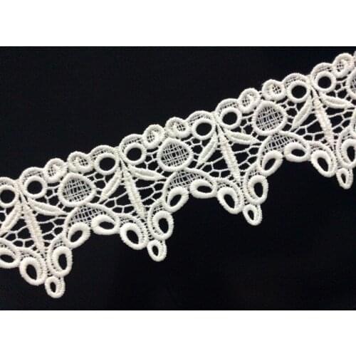 7cm milk fibre embroidery lace trim,soft and elegant motif lace,guipure lace,XERY0524C