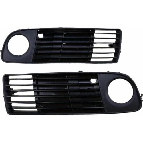 L/R Black Fog Lamp Grille Car Front Wear-resistant Fog Light Grille Cover Trim 4B0807681S 4B0807682S For Audi A6 C5 98-01