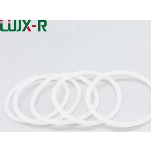 LUJX-R 5mm O Ring Seal White Silicone Gasket Non-toxic VMQ O Ring Washer OD55/58/65/75/80/90/100mm O Ring Sealing Silicon O-Ring