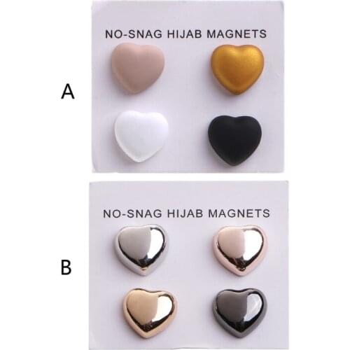 Muslim Magnetic Buckle Ladies Fresh and Lovely Silk Scarf Buckle Temperament Brooch Multicolor Custom Accessories