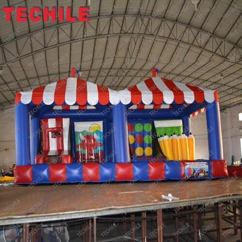 2020 newly designed 4-in-1 inflatable carnival stall game for sale
