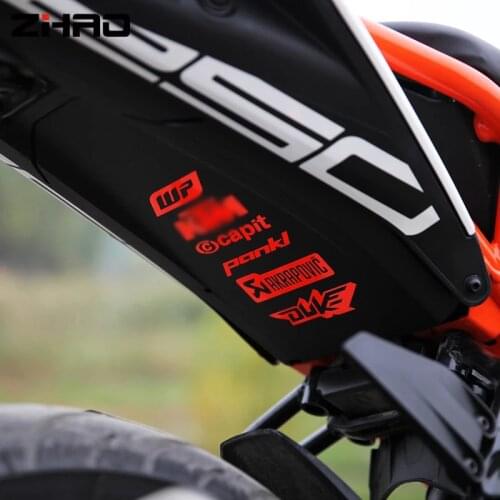 Motorcycle Rear mudguard sticker logo decals Decal For KTM DUKE250 390