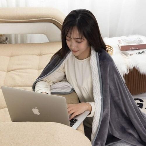 Wearable Pure Color Throw Blanket Super Soft Office Nap Women Shawl Bed Covers Air Conditioning Fluffy Blankets