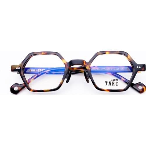 Belight Optical JAMES TART Italy Acetate Square Handmade Craft Women Men Prescription Vintage Eyeglasses Spectacle Frame 370