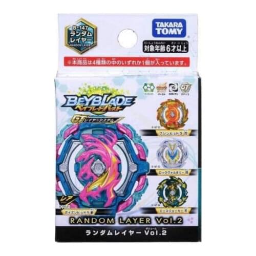 Genuine TOMY BEYBLADE GT B-147 Blasting Gyro 4 Attack Rings Random Pack Vol.2
