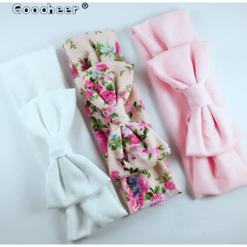 3PCS/set Toddler Baby Girl Turban Headband Stretchy Twist Knot Bow Head Wrap Headbands Twisted Knotted Cute Hair Band