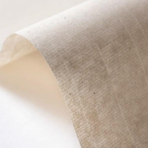 Handmade Bamboo Pulp Rice Paper 100sheets Beginner Brush Pen Calligraphy Painting Half Ripe Xuan Paper Chinese Yuan Shu Zhi