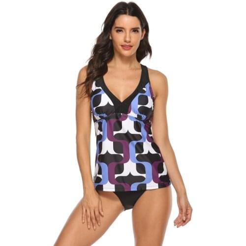 Sexy Bikini Brazilian Swimwear Women Dots Print Tankini 2020 Two piece Swimsuit Sport Plus Size Push Up Bathing Suit Skirt XXL