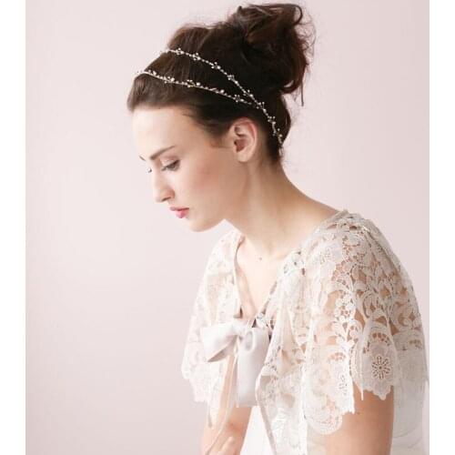 TUANMING New Style Leaf Crystal Bridal headbands Hair Decor Hair Jewelry Tiara Wedding Hair Accessories For Bridesmaid