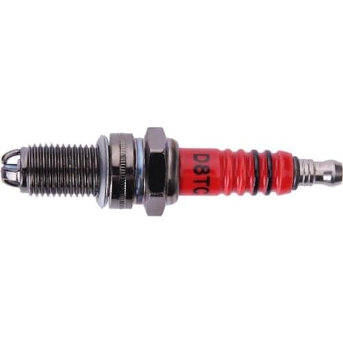 Vodool D8TC High Performance Reduce Carbon Deposition 3-Electrode Motorcycle Spark Plug for Honda for Yamaha Moto Accessories