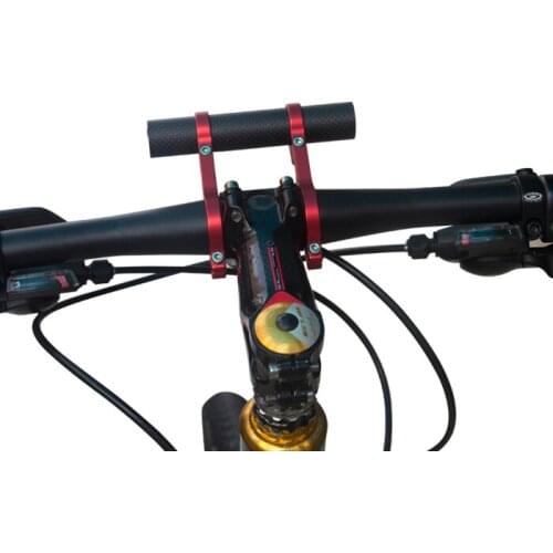 90g Universal 3K Carbon fiber Bike Lamp Extender Bicycle Handlebar Mount Holder For Lights Computer Torch Bracket Lamp Holder