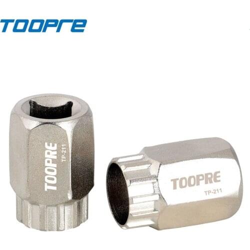 TOOPRE Bicycle 6/7/8/9/10/11S Cassette Sprocket Sleeve Steel Iamok Silver 64g Cartridge Freewheel Tool for SHIMANO Bike Parts